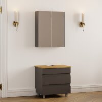 Stehendes Badmöbel Set Lara 60 mit Konsole Eiche