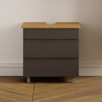 Waschbeckenunterschrank Lara 60 mit Konsole Eiche