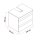 Waschbeckenunterschrank Lara 60 mit Konsole Eiche