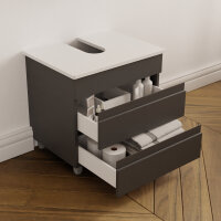 Waschbeckenunterschrank Lara 60 mit Konsole Weiß