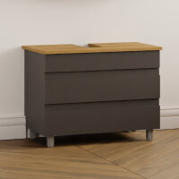 Waschbeckenunterschrank Lara 80 mit Konsole Eiche