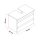 Waschbeckenunterschrank Lara 80 mit Konsole Eiche