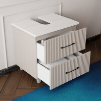 Waschbeckenunterschrank Liana 60 mit Konsole Weiß