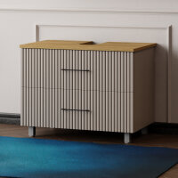 Waschbeckenunterschrank Liana 80 mit Konsole Eiche