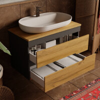 Hängeunterschrank und Waschbecken - Banyox