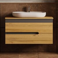 Waschtisch mit Unterschrank Marmara 100 Konsole Eiche