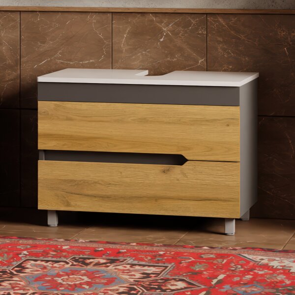 Waschbeckenunterschrank Marmara 80 Konsole Weiß