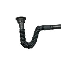 Flexibler Waschbecken-Siphon aus PVC mit Anschluss“