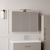 LED-Spiegellampe 35 cm Schwarz in moderner Badezimmer-Einrichtung