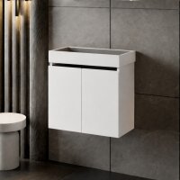 Waschtischunterschrank Venus Weiß Hochglanz