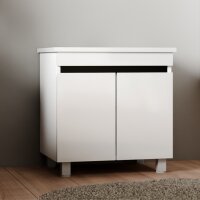 Waschbeckenunterschrank Venus 60 mit Konsole Weiß