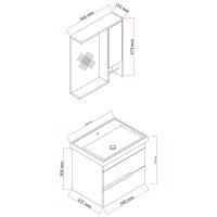 Badmöbel Set Marmara 60