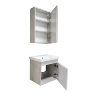 Badmöbel Set Alfa 50 Weiß