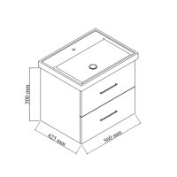 Waschtisch mit Unterschrank Verona 60