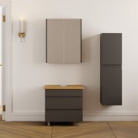 Stehendes Badmöbel Set Lara 60 Konsole Eiche