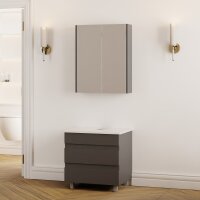 Stehendes Badmöbel Set Lara 60 Konsole Weiß