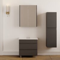 Stehendes Badmöbel Set Lara 60 Konsole Weiß