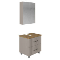 Stehendes Badmöbel Set Liana 60 Konsole Eiche