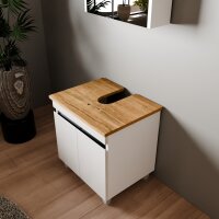 Stehendes Badmöbel Set Venus 60 Konsole Eiche