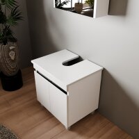 Stehendes Badmöbel Set Venus 60 Konsole Weiß