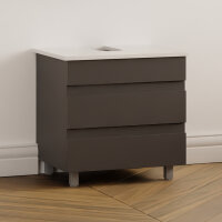 Waschbeckenunterschrank Lara 60 Konsole Weiß