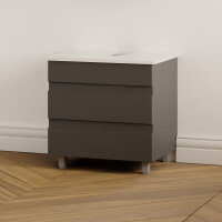 Waschbeckenunterschrank Lara 60 Konsole Weiß