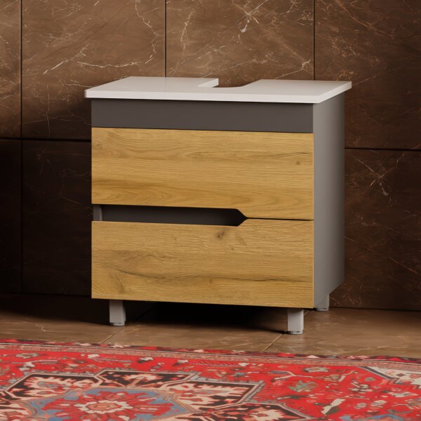 Waschbeckenunterschrank Marmara 60 Konsole Weiß