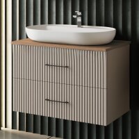 Waschtisch mit Unterschrank Liana 80 Konsole Walnuss