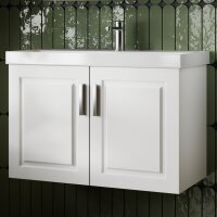 Waschtisch mit Unterschrank Arin Weiß 80