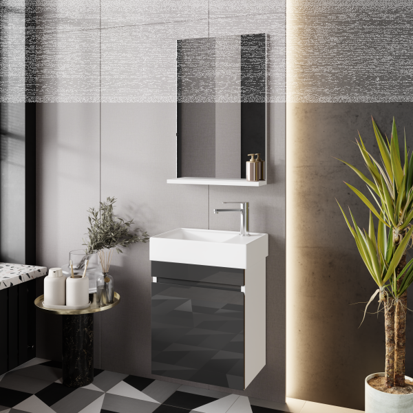 Badm&ouml;bel Set Venus Anthrazit 45