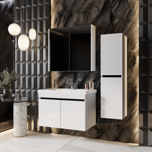 Badm&ouml;bel Set Venus Wei&szlig; 45