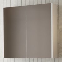 Spiegelschrank Venus 80 cm – Badezimmer-Spiegelschrank mit zwei Türen und Ablagen, schlichtes und modernes Design