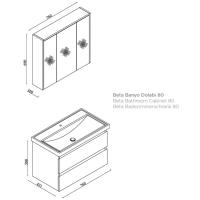 Badmöbel Set Beta