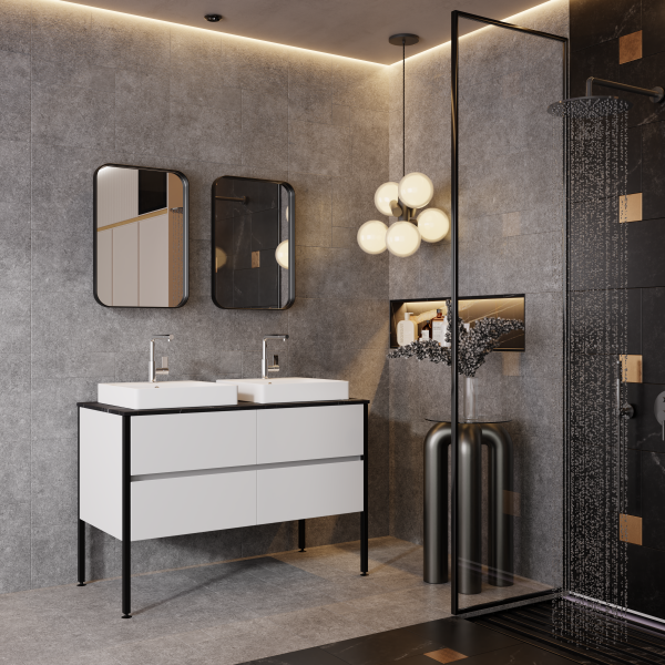 Wandspiegel Star Schwarz