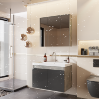 Badmöbel Set Alfa 50 Anthrazit