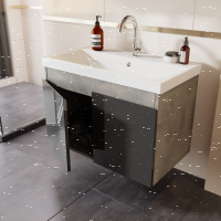 Badmöbel Set Alfa 50 Anthrazit