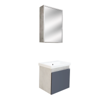 Badmöbel Set Alfa 50 Anthrazit