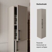 Maßskizze Badmöbel Set Liana 60 cm – Maße von Spiegelschrank und Unterschrank