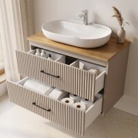 Waschtisch mit Unterschrank Liana 80 Konsole Eiche