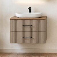 Waschtisch mit Unterschrank Liana 80 Konsole Walnuss