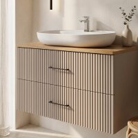 Waschtisch mit Unterschrank Liana 100 Konsole Eiche