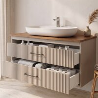 Waschtisch mit Unterschrank Liana 100 Konsole Walnuss