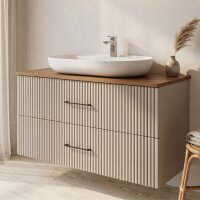 Waschtisch mit Unterschrank Liana 100 Konsole Walnuss