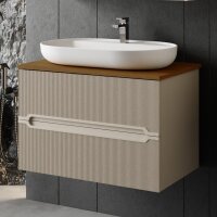 Waschtisch mit Unterschrank Bella 80 Konsole Walnuss