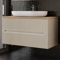Waschtisch mit Unterschrank Bella 100 Konsole Eiche