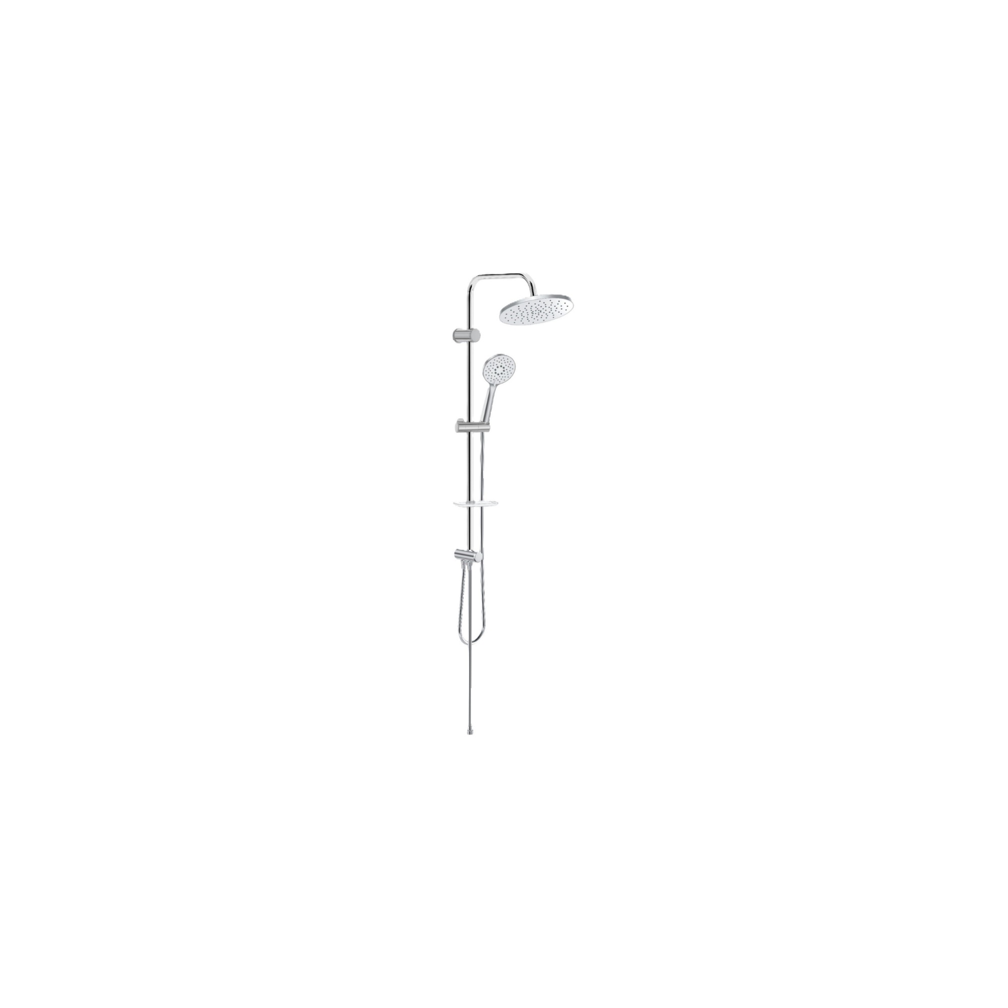 Duschsystem Nobel Mat Chrome – Runde Regendusche in Chrom